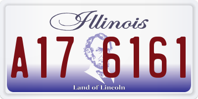 IL license plate A176161