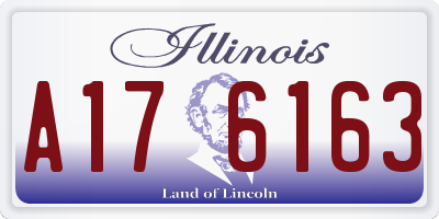 IL license plate A176163