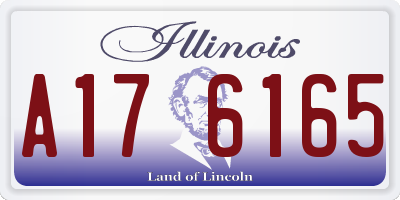 IL license plate A176165