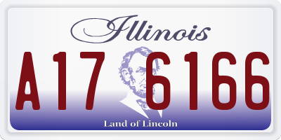 IL license plate A176166