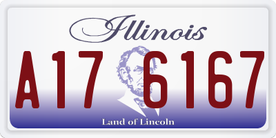 IL license plate A176167