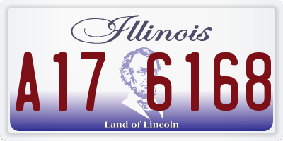 IL license plate A176168