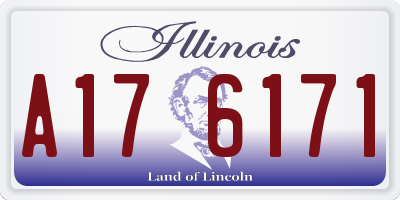 IL license plate A176171