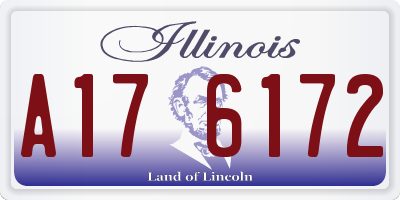 IL license plate A176172