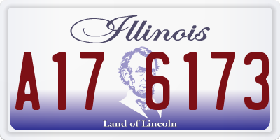 IL license plate A176173