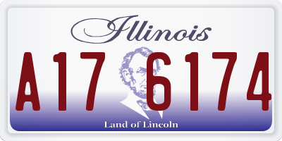 IL license plate A176174