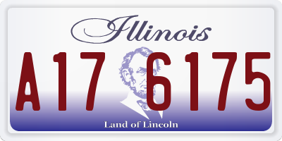 IL license plate A176175
