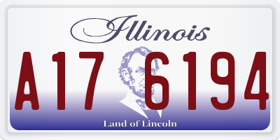 IL license plate A176194