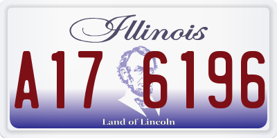 IL license plate A176196