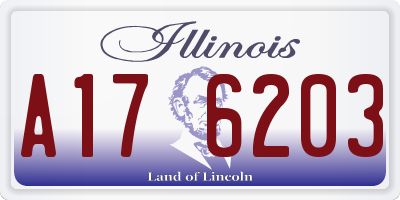 IL license plate A176203