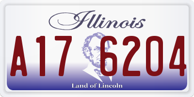 IL license plate A176204