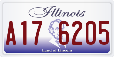 IL license plate A176205