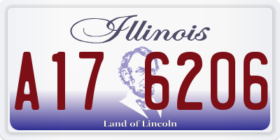 IL license plate A176206