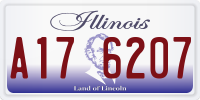 IL license plate A176207