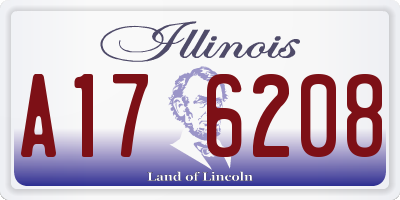 IL license plate A176208