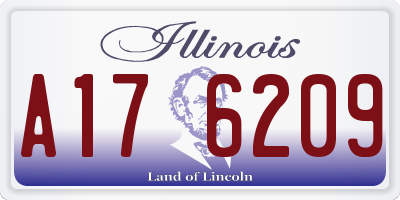 IL license plate A176209