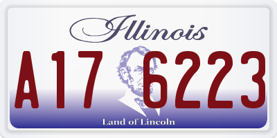 IL license plate A176223