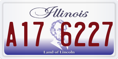 IL license plate A176227