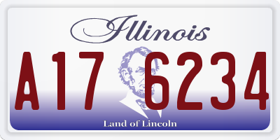 IL license plate A176234