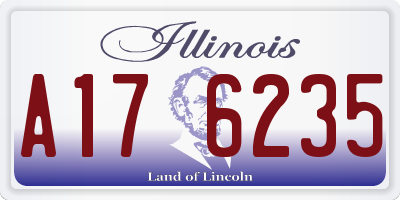 IL license plate A176235