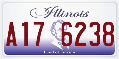 IL license plate A176238