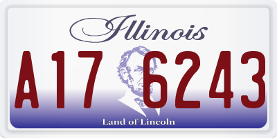 IL license plate A176243
