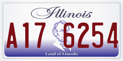 IL license plate A176254