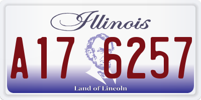 IL license plate A176257