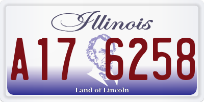 IL license plate A176258