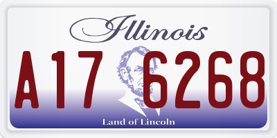 IL license plate A176268