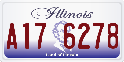 IL license plate A176278