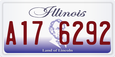 IL license plate A176292
