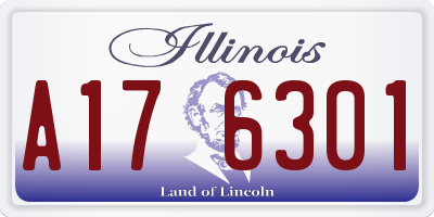IL license plate A176301