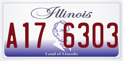 IL license plate A176303