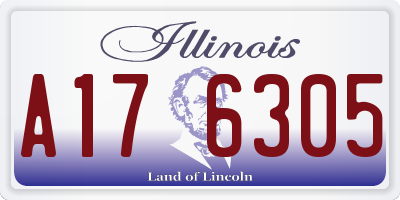 IL license plate A176305