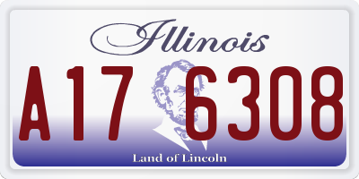 IL license plate A176308