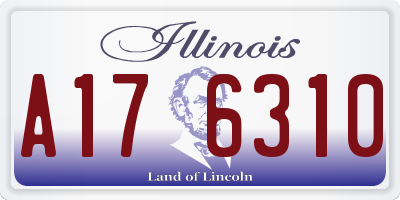 IL license plate A176310
