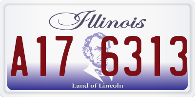 IL license plate A176313