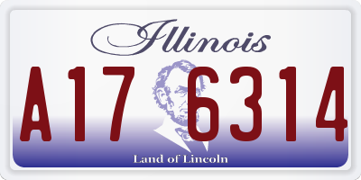 IL license plate A176314