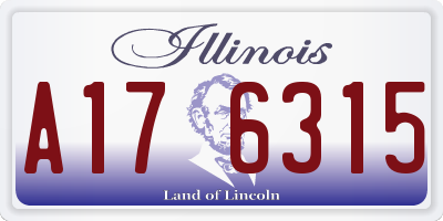 IL license plate A176315