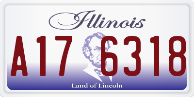 IL license plate A176318