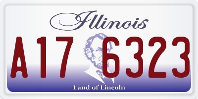 IL license plate A176323