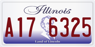 IL license plate A176325