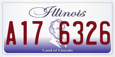 IL license plate A176326