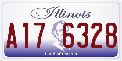 IL license plate A176328