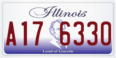 IL license plate A176330