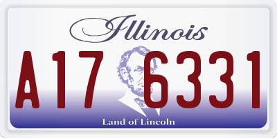 IL license plate A176331