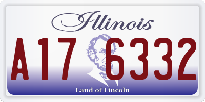 IL license plate A176332