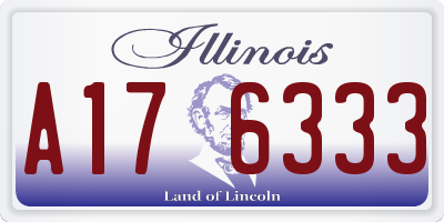 IL license plate A176333
