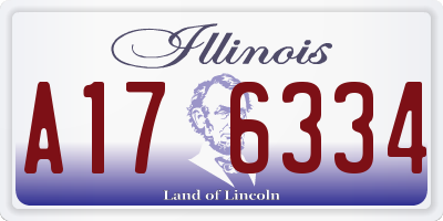 IL license plate A176334
